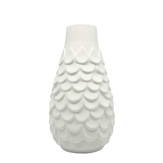 8" Embossed Scale DIY Ceramic Vase by Make Market®